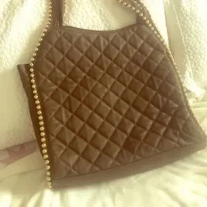 Big Buddha Bags Big Buddha Georgie Dark Brown Quilted Handbag Poshmark
